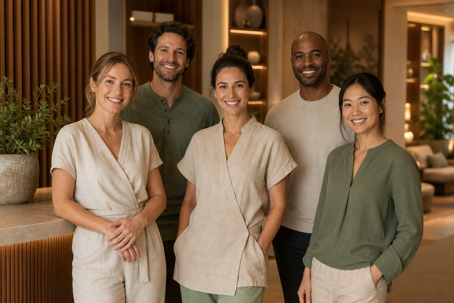 Freundliches Wellness-Team