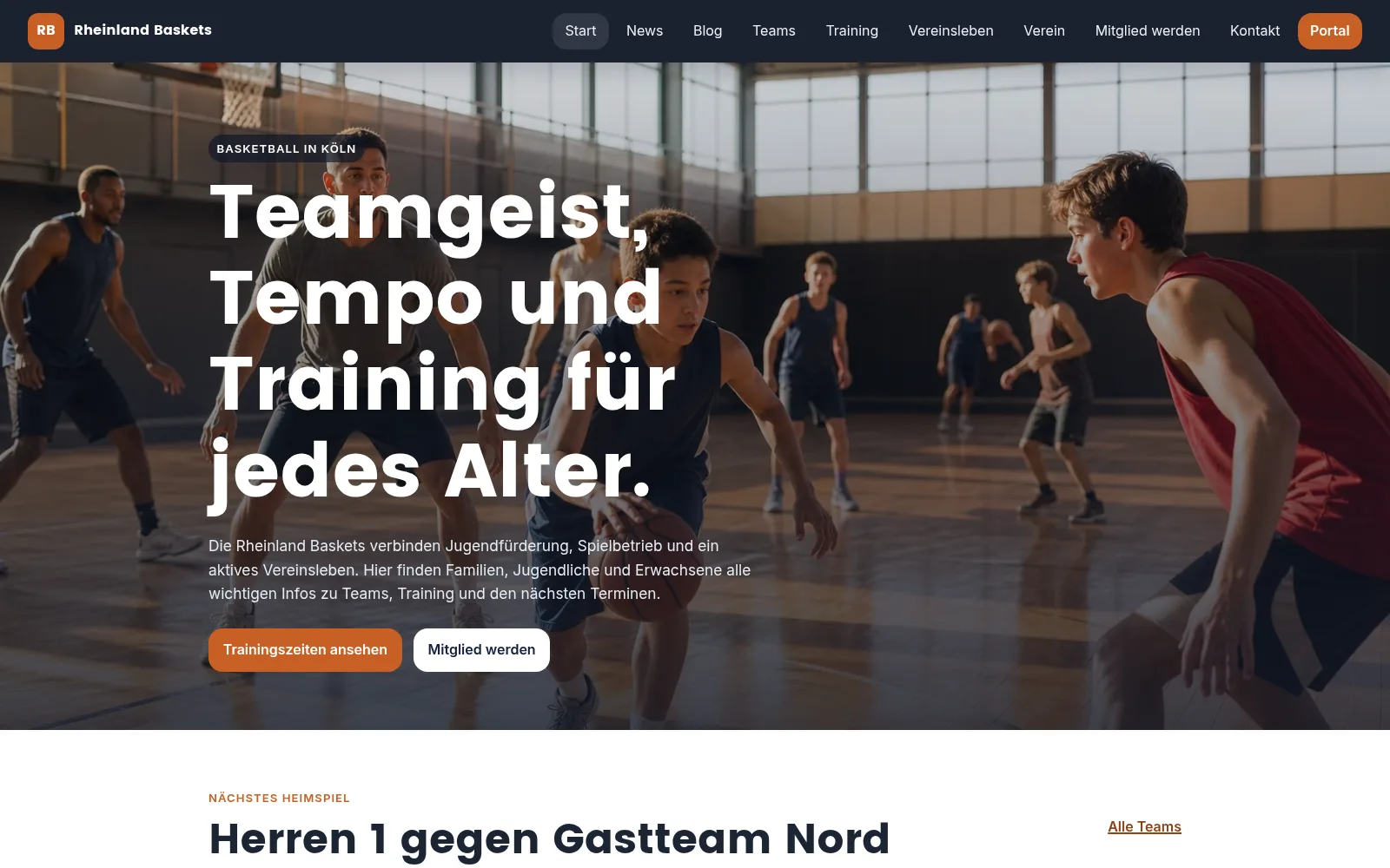 Vorschau von Vereinsplattform