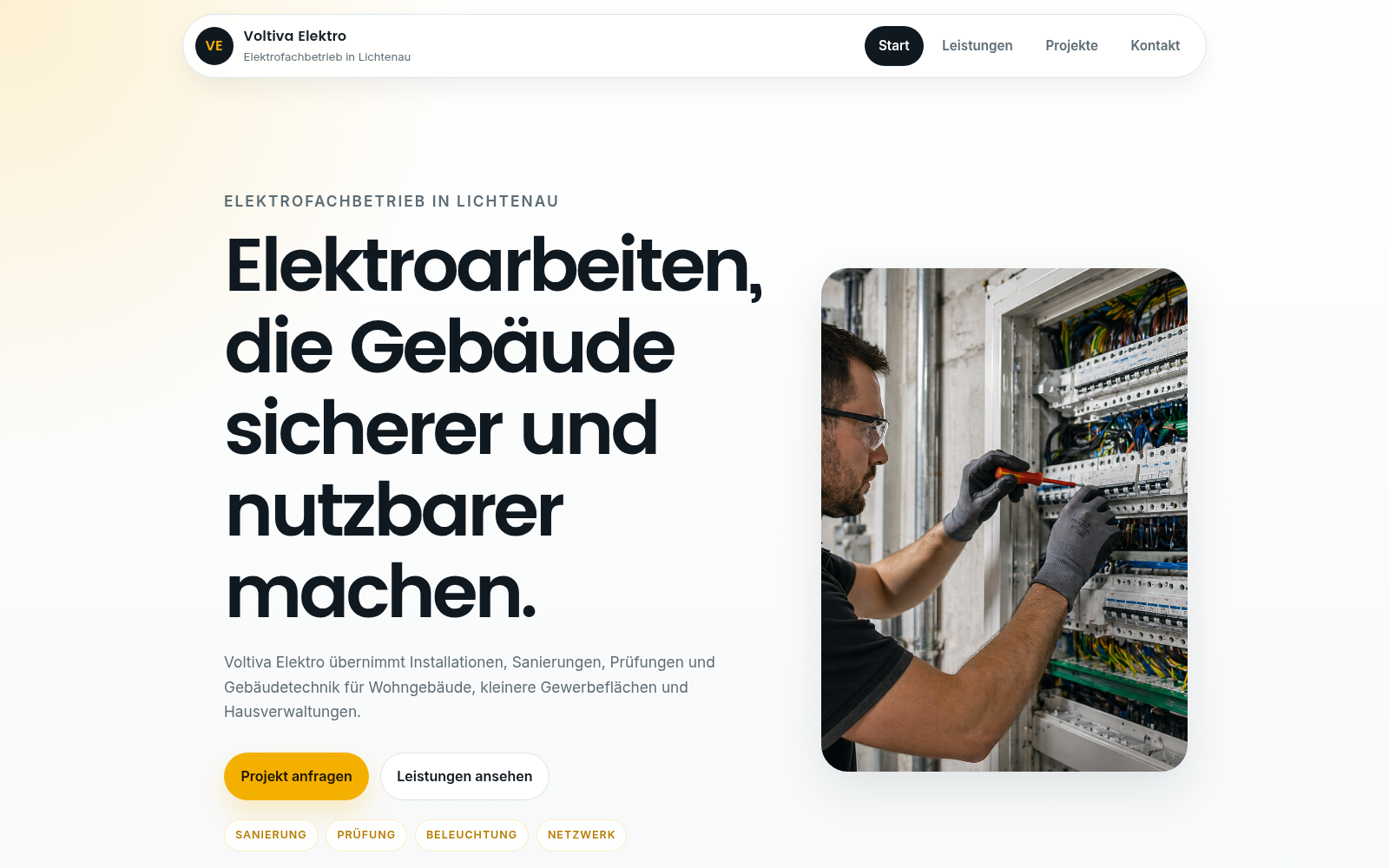 Vorschau von Elektriker Multipage demo