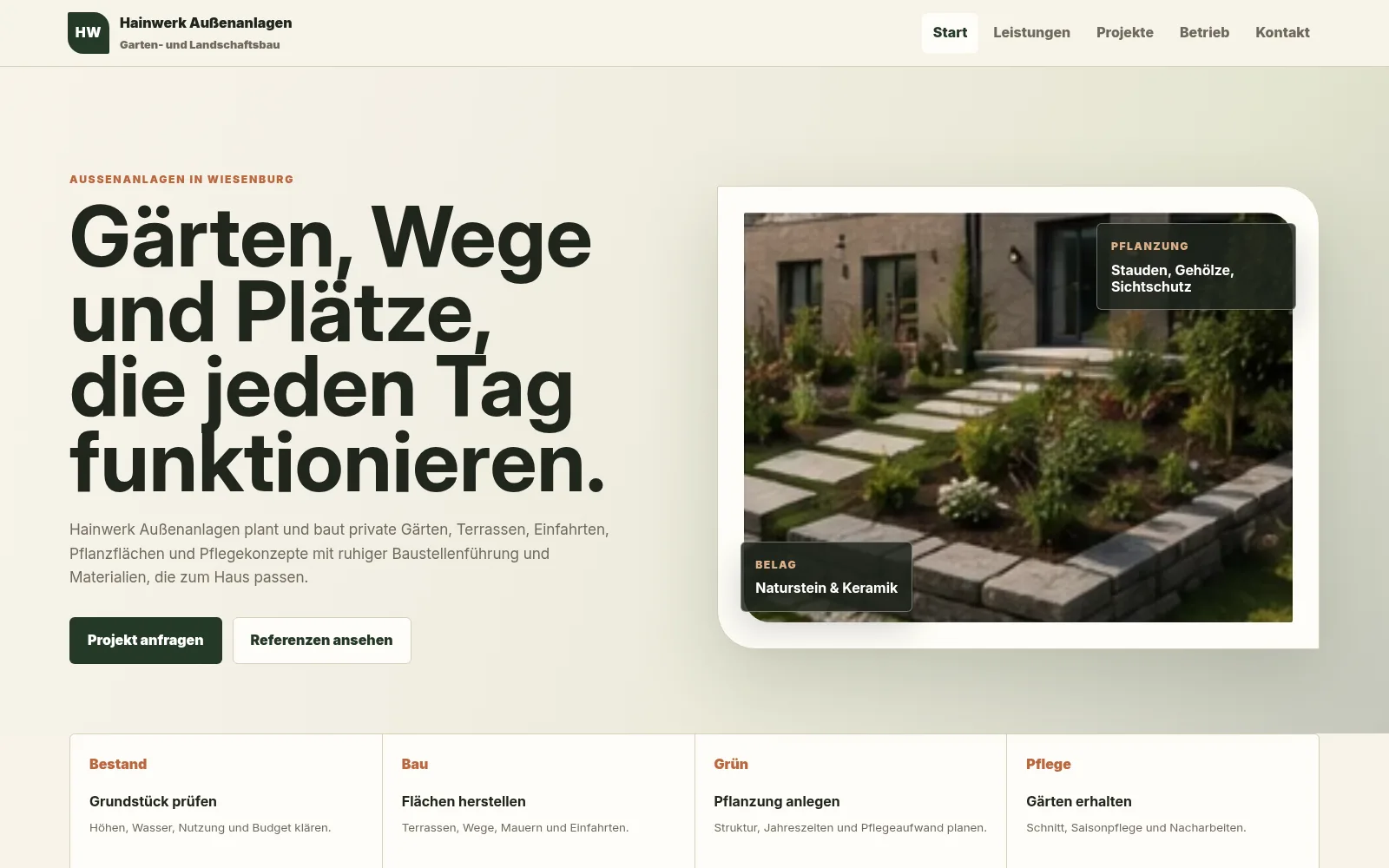 Vorschau von Garten und Landschaftsbau