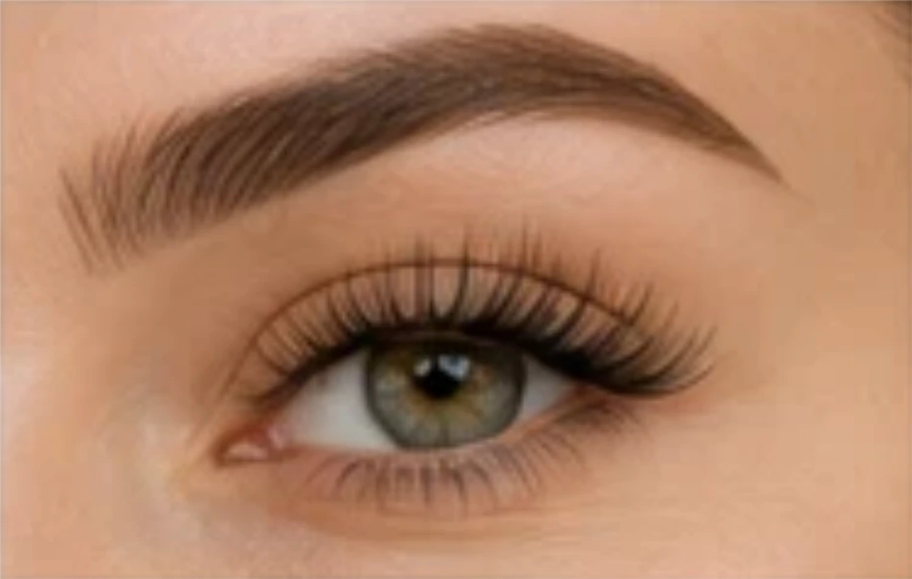 Natürliches Lash-Lifting Ergebnis