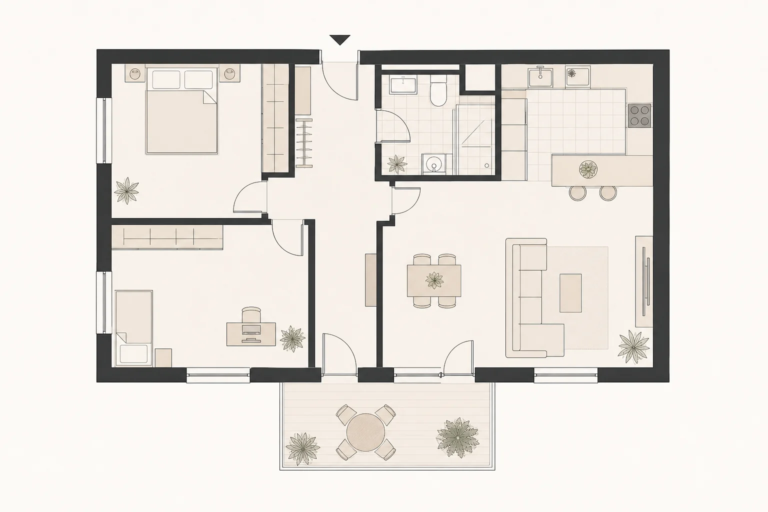 Grundriss als Orientierungsgrafik