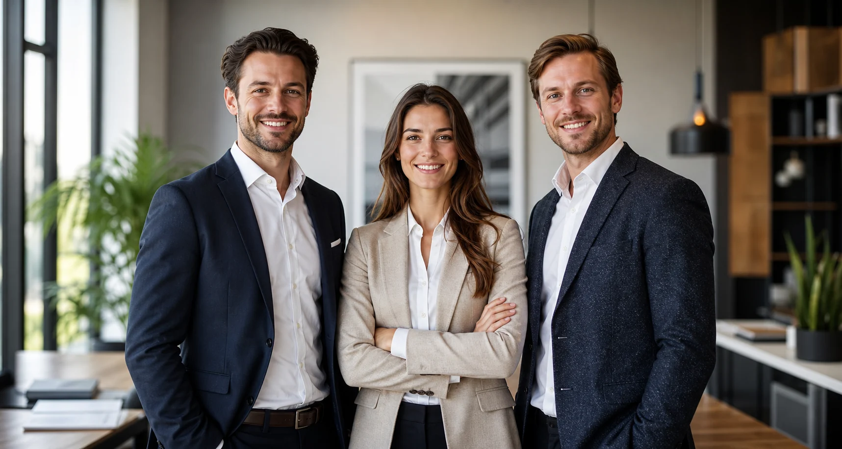 Immobilien-Team in einem Büro