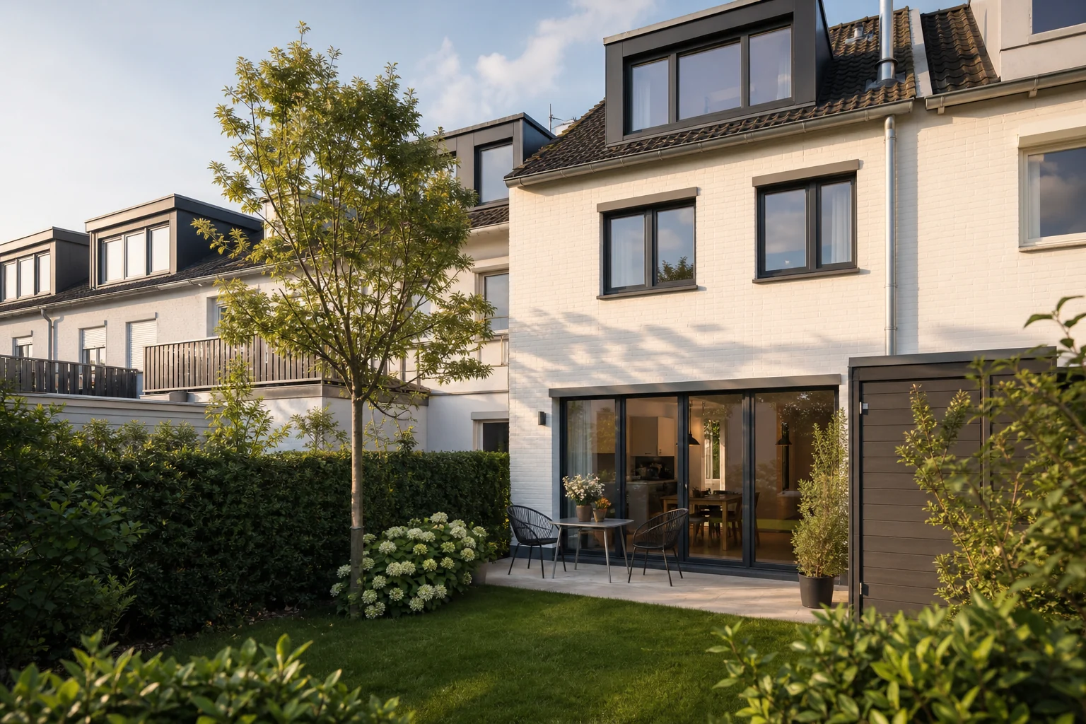 Modernes Stadthaus mit Garten