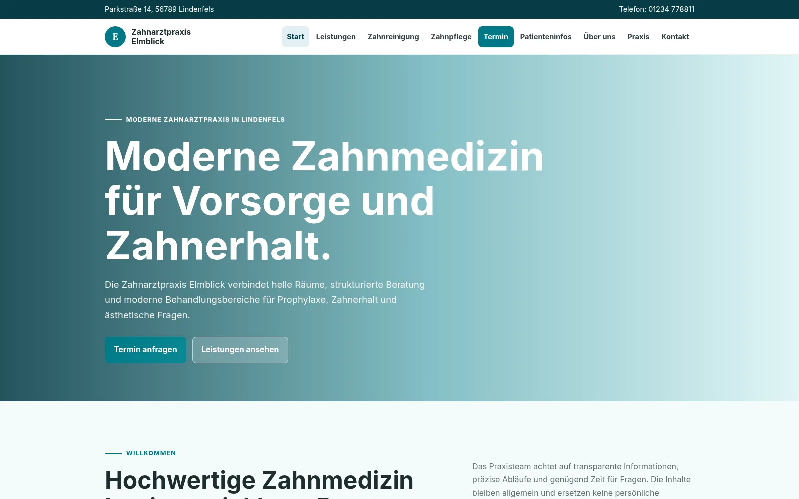 Vorschau von Zahnarztpraxis Elmblick